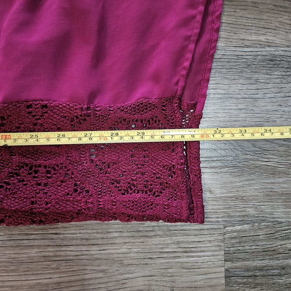 Merona Magenta Crochet Poncho Swim Cover Up‎ - Picture 5 of 8